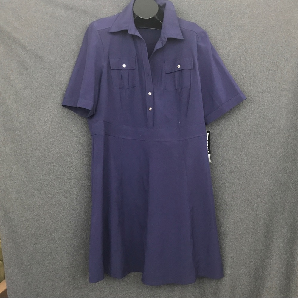 Navy blue jumpsuit style dress